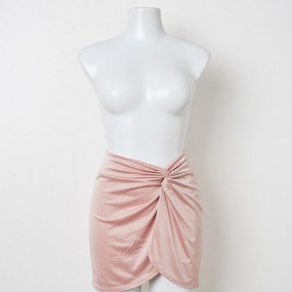 NWT Shade & Shore Pink Sparkle Faux Wrap Cover-Up Skirt Size XL - Picture 4 of 5